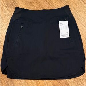 Athleta  Black Active Skort with Zip Pockets